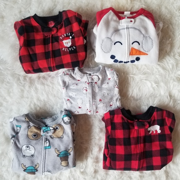 SOLD***Boys 18M Fleece Footie Bundle - Picture 1 of 7